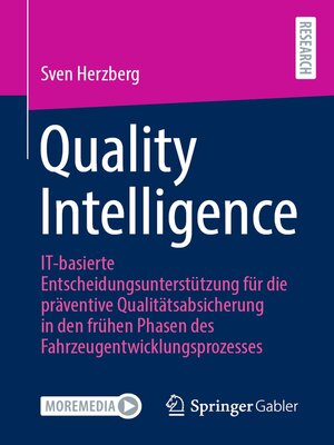 cover image of Quality Intelligence